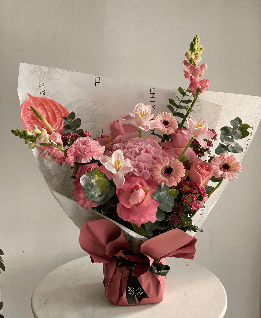 Anthurium Bouquet - Twenty Three Flowers & Chocolate