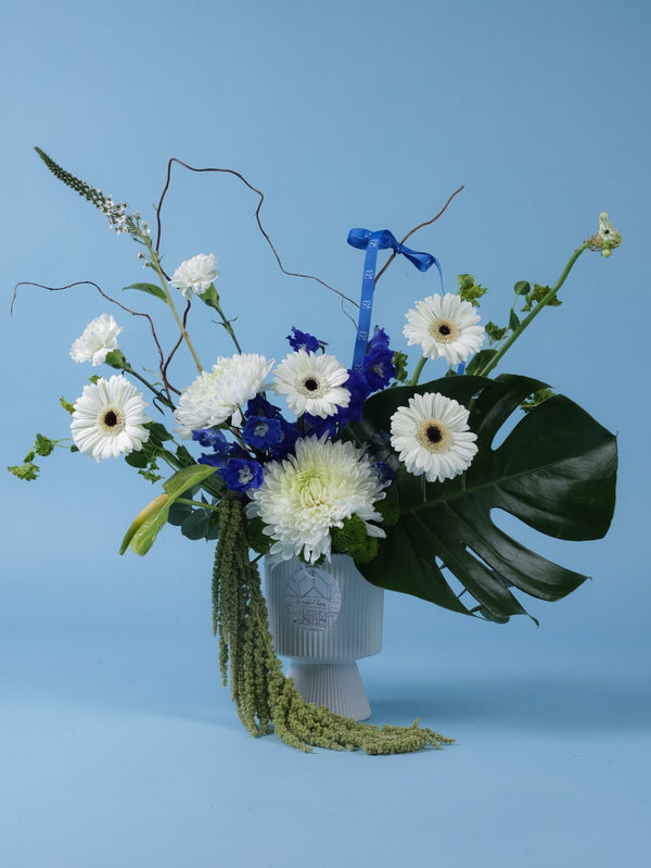 Azure Breeze Vase - Twenty Three Flowers & Chocolate