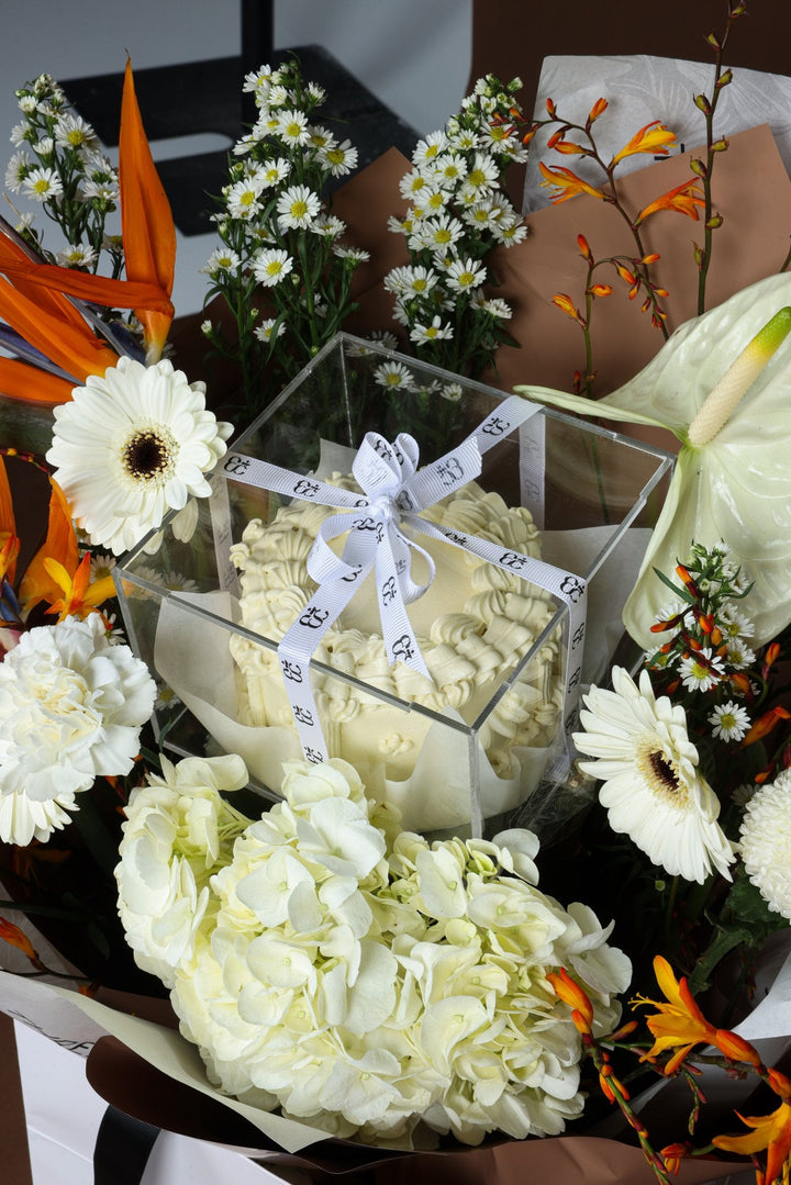 BloomCake Bouquet - Twenty Three Flowers & Chocolate
