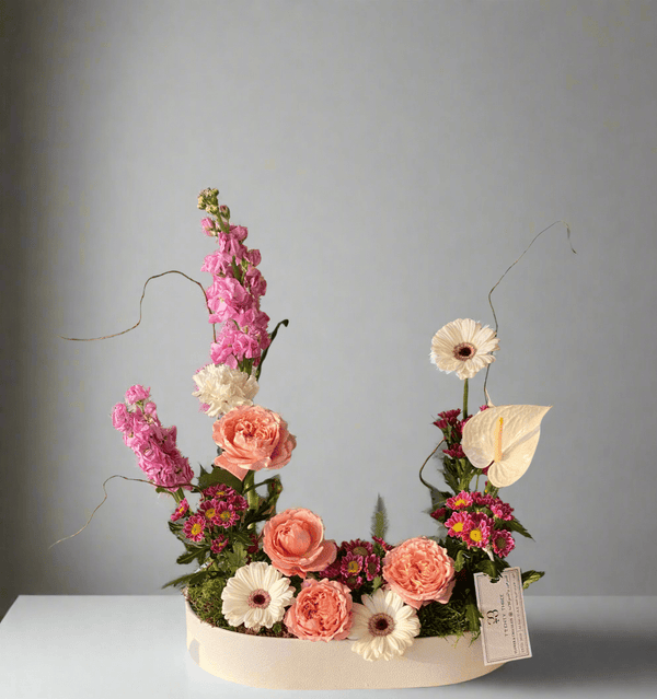 Carnation Glow Tray - Twenty Three Flowers & Chocolate