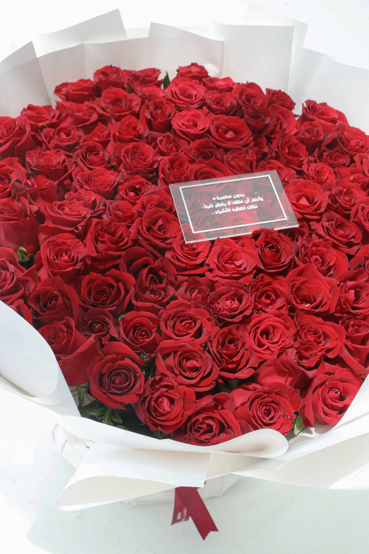 Century of Love (100 Roses) - Twenty Three Flowers & Chocolate