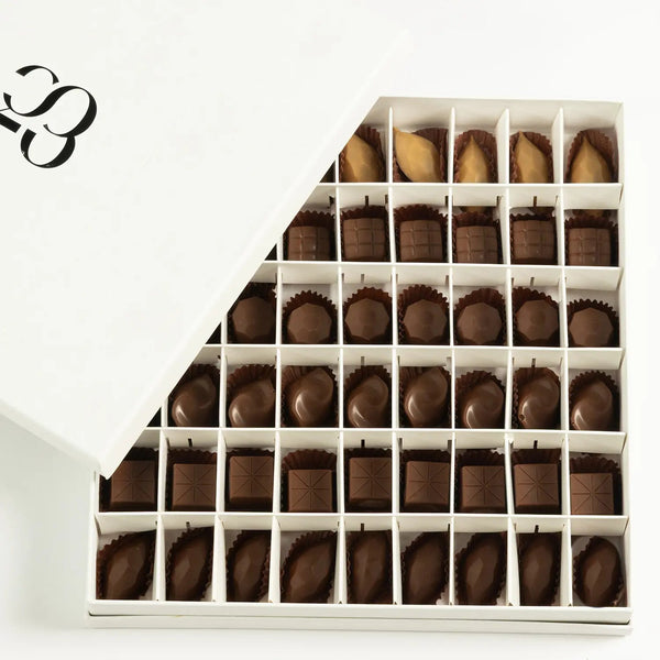 CHOCOLATE BOX (54 CHOCOLATE PIECES) - Twenty Three Flowers & Chocolate