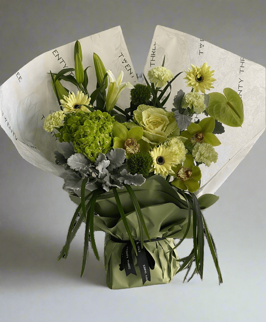 Hydrangea Bouquet - Twenty Three Flowers & Chocolate