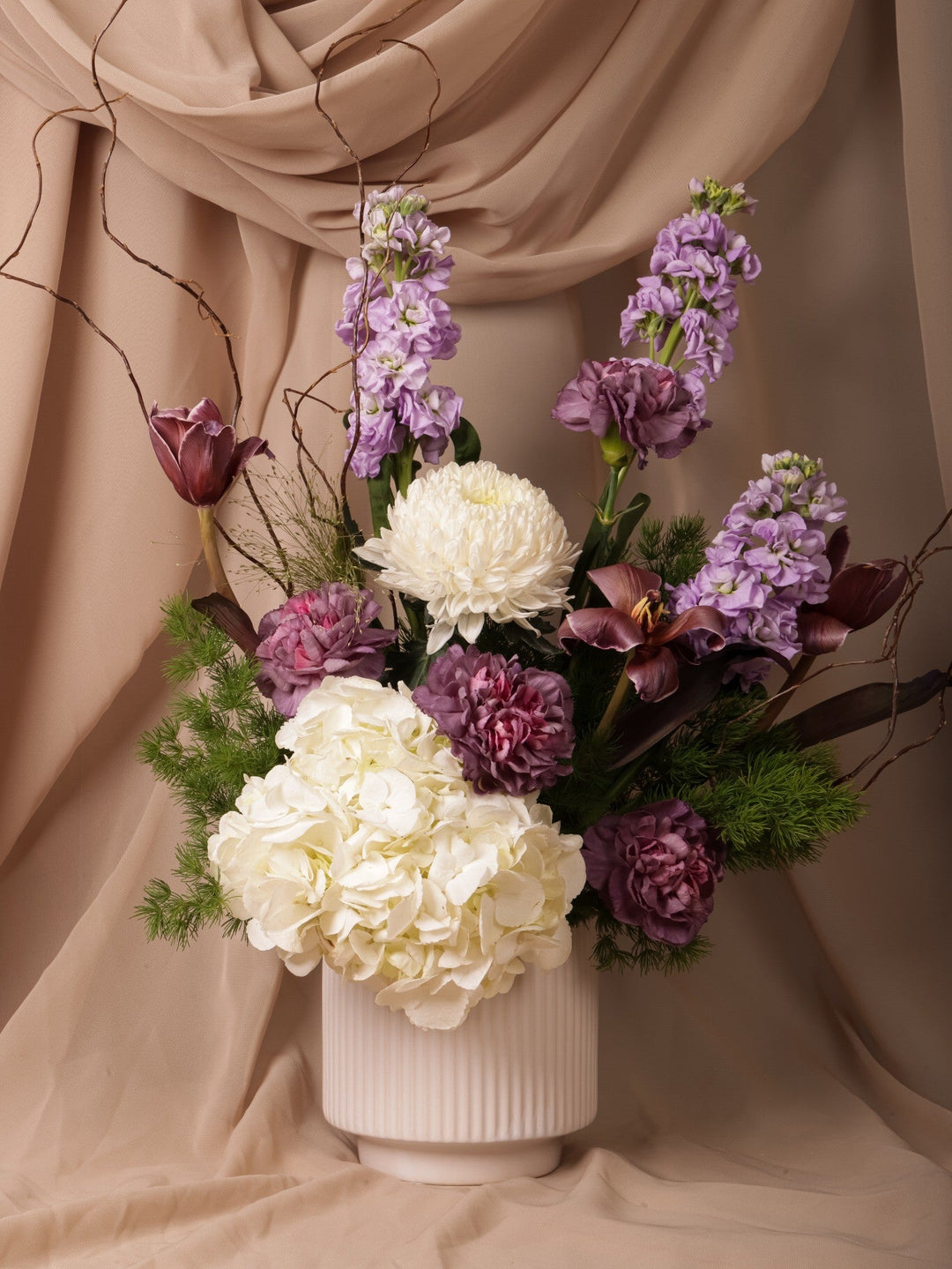 Lilac Mood Vase - Twenty Three Flowers & Chocolate