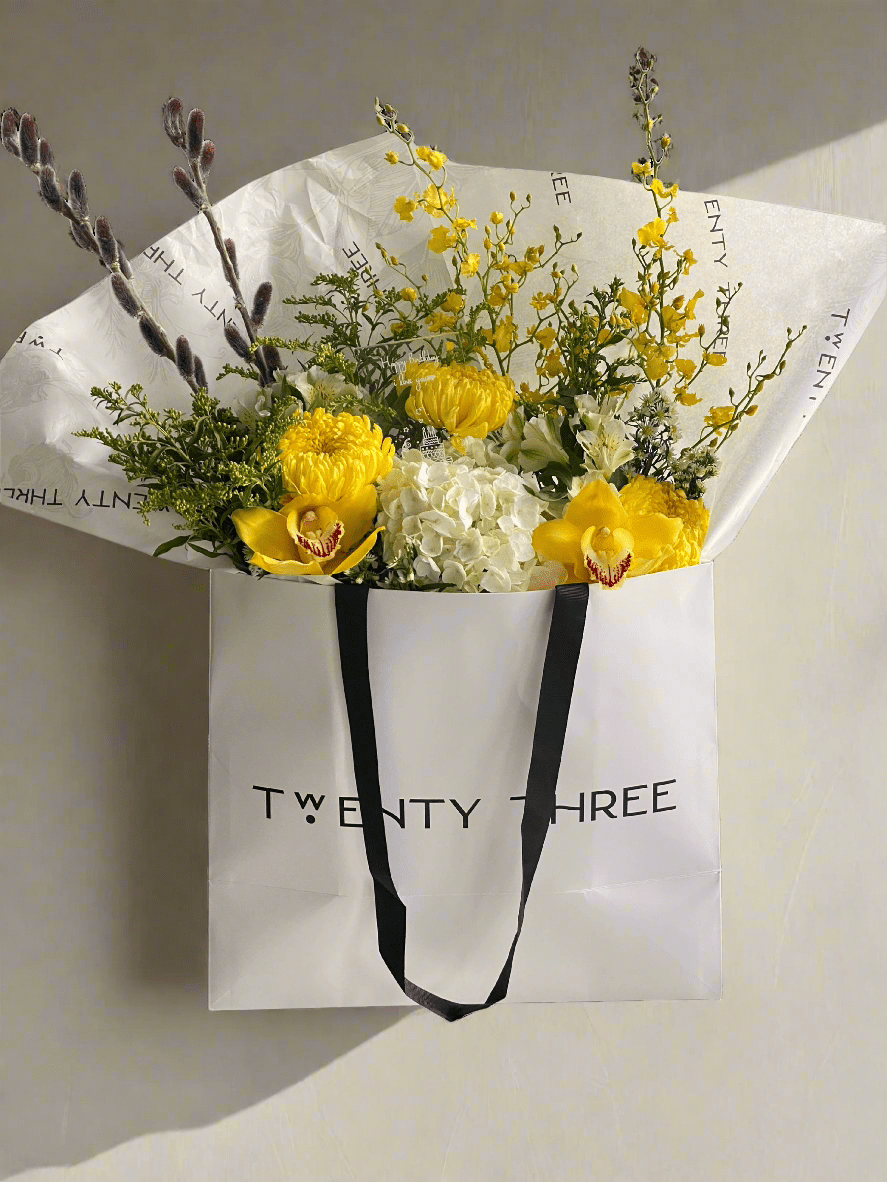 Orchid Glow Bouquet - Twenty Three Flowers & Chocolate
