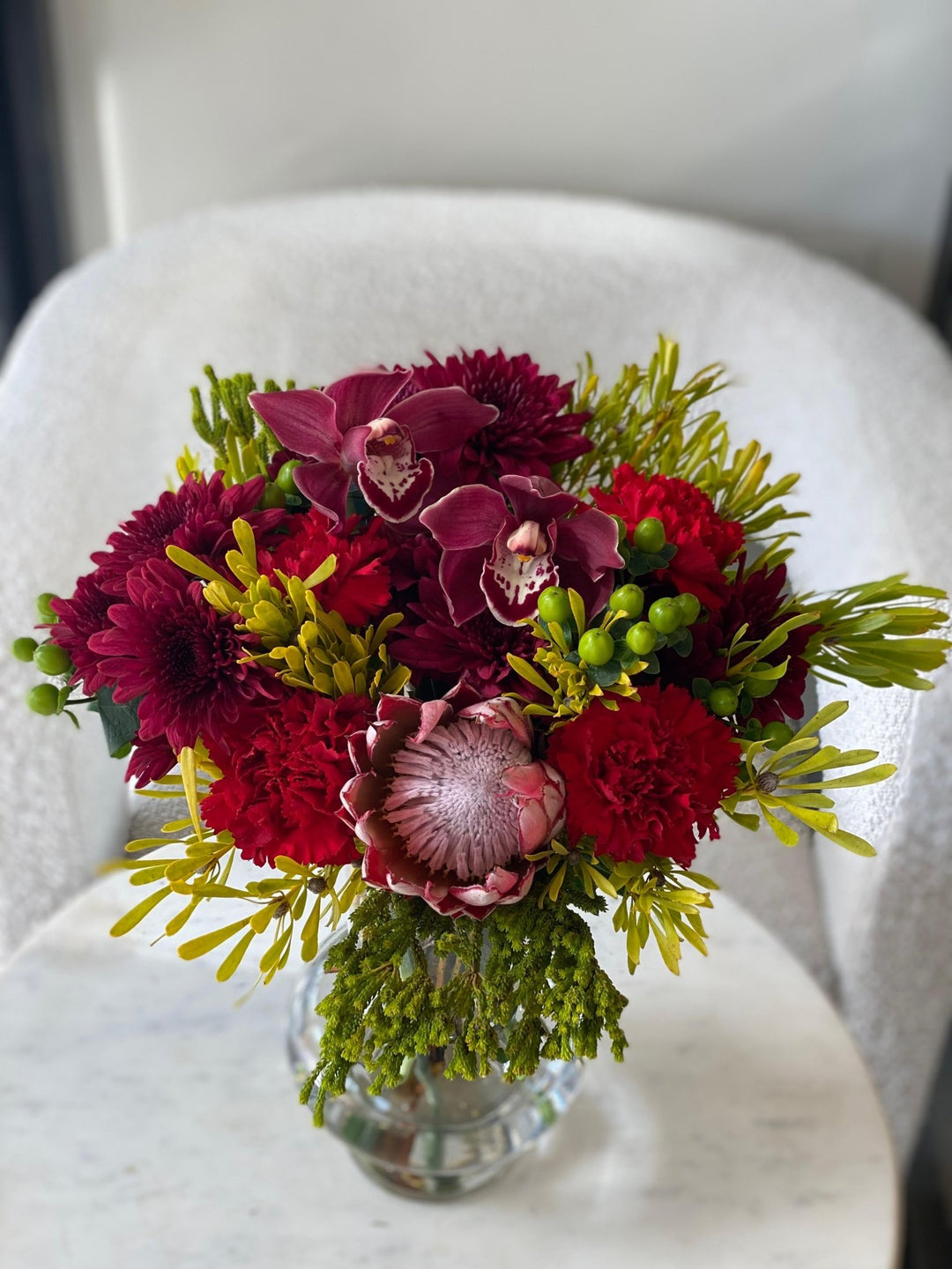 Protea Vase - Twenty Three Flowers & Chocolate