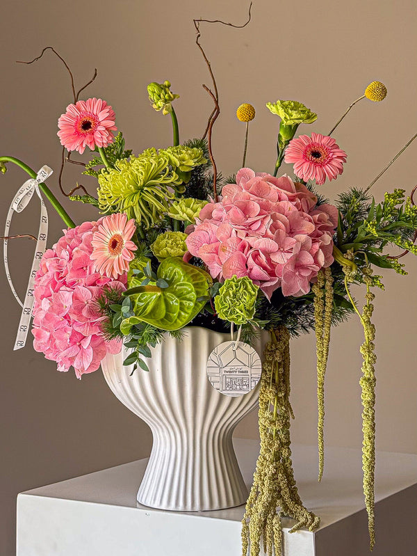 Spring Symphony Vase - Twenty Three Flowers & Chocolate