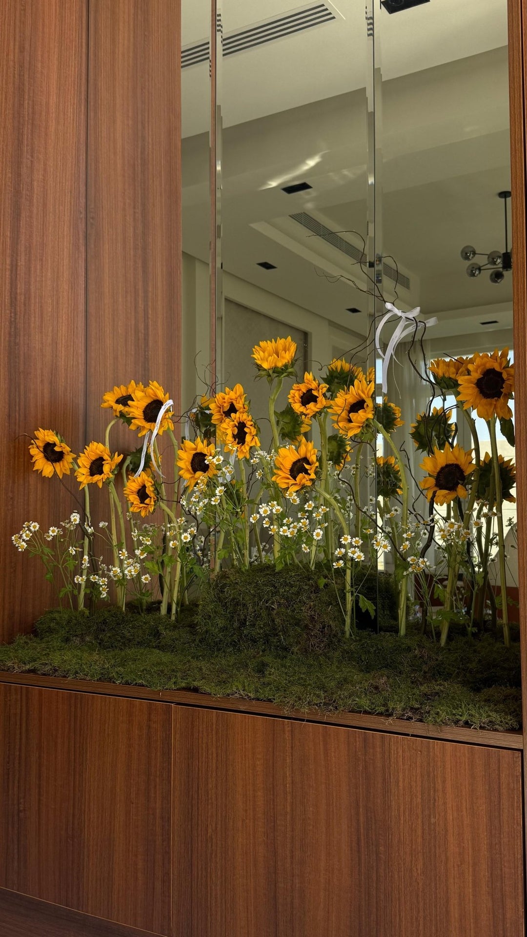 Sunflower Table Arrangement - Twenty Three Flowers & Chocolate