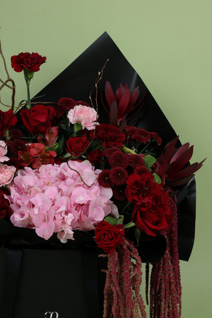 Velvet Passion Bouquet - Twenty Three Flowers & Chocolate