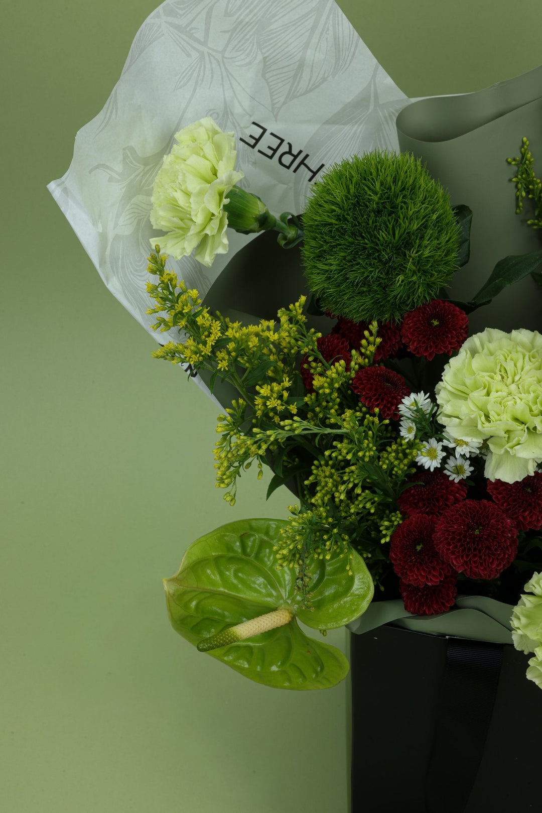 Verdant Charm Bouquet - Twenty Three Flowers & Chocolate